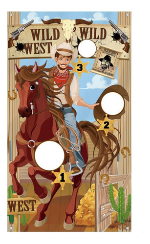 Jogos Western Party Cowboy Toss Com 1 Saco De Feijão, Fun We