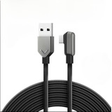 Xiaomi-cable De Carga Rápida 67w Naylon Black 90 Grados 1.8m