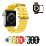 Pulseira Compativel Apple Watch 41mm Feminina Masculina Kit