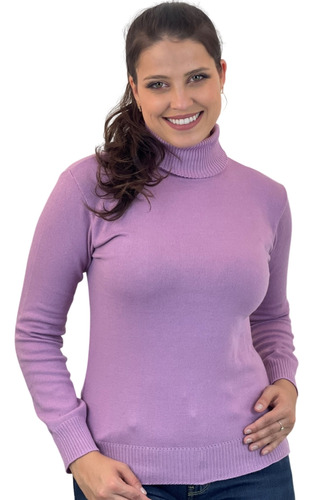 Blusa De Frio Cacharrel Trico Manga Longa Feminina Tricot