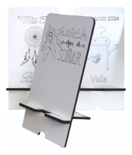 Portacelular Fibroplus Blanco 15x7,5cm X40 Personalizados