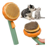 Cepillo Peine Removedor Pelo Mascotas Gatos Perros Calabaza