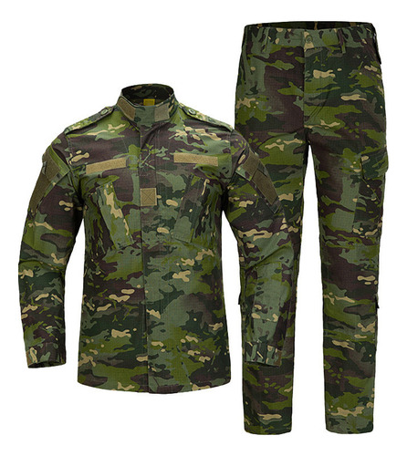 Camuflaje Militar Uniforme Traje Táctico Caza Al Aire Libre 