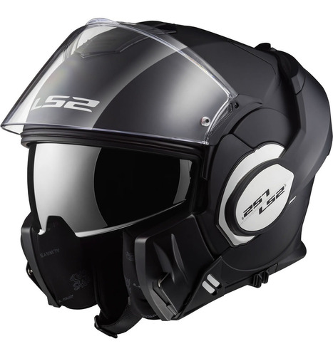 Casco Abatible Ls2 Ff399 Valiant 180º Negro Mate Pinlock 