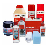 Kit Wurt Shampoo Cera Hidratante Couro Higienizador Pretinho