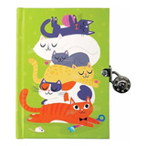 Mudpuppy Cats Locked Diary