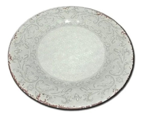 Plato Postre Melamina Marfil Decorado 20cm Pettish Online