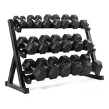 Rack + 275 Kg Mancuernas Hexagonales (2,5 - 25 Kg)