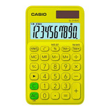 Calculadora Casio Portatil Sl-310uc-yg Verde Con Amarillo 