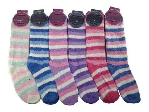 Medias Largas Térmicas Para Mujer Y Niñas Colores Pastel