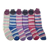 Medias Largas Térmicas Para Mujer Y Niñas Colores Pastel