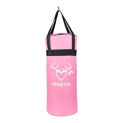 Costal de Box 65 cm Venatus Reforzado Vacío para Entrenamiento Profesional Color Rosa | Meses sin interés
