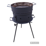 Fogonero Mallmann  Con Parrilla + Disco 47 Cm. Eventos - Fiestas - Herrería Criolla