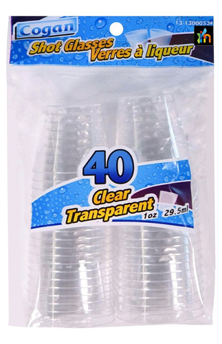 Paquete De Copas Aguardienteras Desechables Plástico Rigido