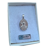 Medalla San Benito, Plata 925, Oval 23x16mm