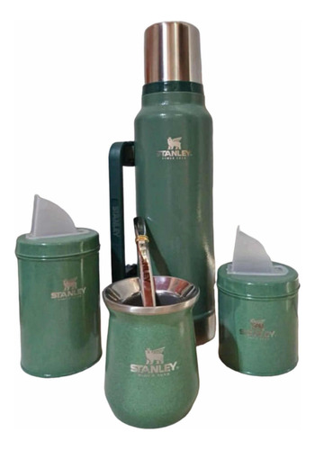 Set Matero Stanley Termo 1,2 L Bombilla Mate Yerbera Azucar