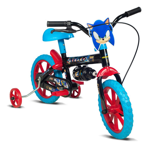 Bicicleta Infantil Aro 12 Sonic - 3 A 5 Anos Com Rodinha