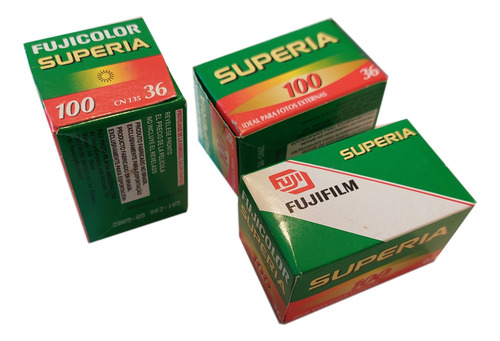 Rollo Fujifilm 35 Mm Superia 36 Asa 100 X 3 Vencidos