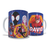 Pocillo Mug Taza Spiderman Personalizada Spiderverso Héroes