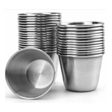 Ramekin Salsero Acero Inoxidable 2.5 Oz Paquete 10 Pzs