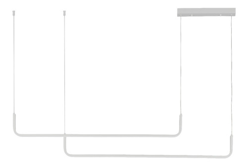 Colgante Led Doble Ofeliu Blanco Deco Diseño Moderno Lk