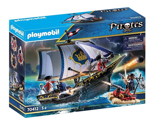 Playmobil 70412 Barco Carabela Soldados Piratas