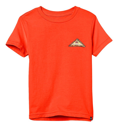 Polera Quiksilver Neon Logo Niño Red