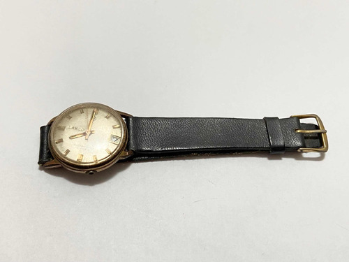 Relógio Antigo Suíço Lanco Shockprotected 21 Rubis Dourado