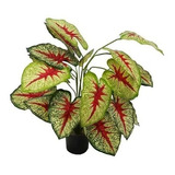 Planta Artificial Decorativa Caladium Amarillas 50cm Hogar
