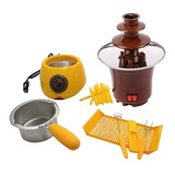 Maquina Chocolate Fondue 30 Accesorios + Cascada Chocolate 