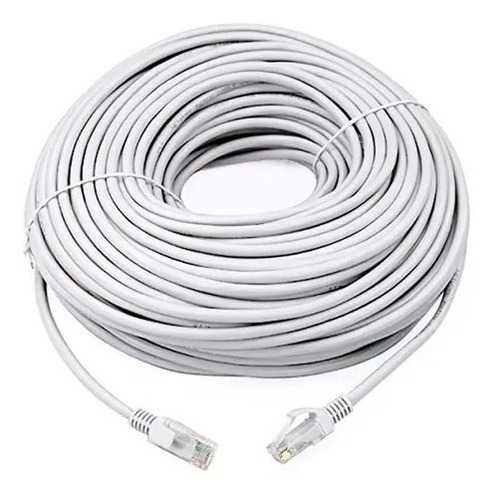 Cable De Red Rj45 Cat6e 40 Metros Internet Con Conectores