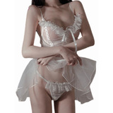 Babydoll Camisola Erotica Sexy Encaje + Colaless Tanga