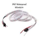 Tira De Led Rgb Programable Ws2812b Ip67 X 1mt - 60 Leds