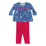 Conjunto Bebê Menina Nature Marinho - Elian