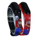 Reloj Led Digital Touch Mario Bros Niños Niñas Contra Agua