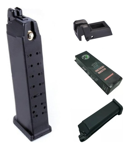 Magazine Airsoft Gbb Glock Aw/we/kjw G17/18/19/26/34 25bbs