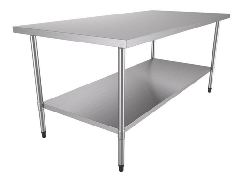 Mesa Bancada De Apoio Em Aço Inox 1,40 X 0,70 M Metalcubas