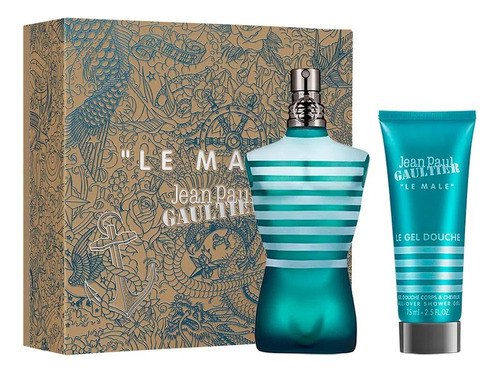 Kit Perfume Jean Paul Gaultier Le Male 125 Ml + Gel De Banho 75 Ml