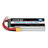 Bateria Lipo Hrb 14.8v 6000mah 4s Pack 50c Con Xt60 Plug Par