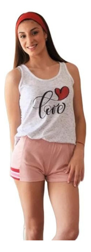 Pijama Juvenil, Remera Musculosa Y Short . 