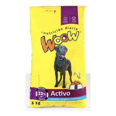 Croquetas Woow Activo 5 Kg Adicionado Con Omegas | MercadoLibre