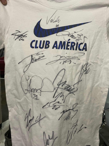 Playera Firmada Por Jugadores Del Club America