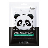 5 Mascarillas Facial Little Animal Panda Sadoer Ilumina 25g