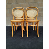 Antiguo Juego 4 Sillas Thonet Mod 11 - 15 Panamá Originales