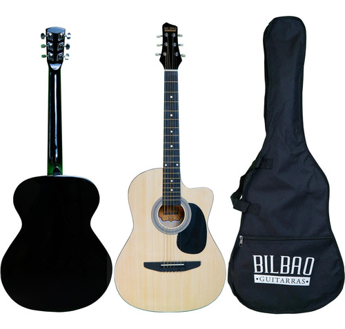 Guitarra Acústica Bilbao Bil-38c-nt + Envío Gratis 