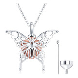 Collares De Urna Para Cenizas Para , Mariposa S925, Joyería