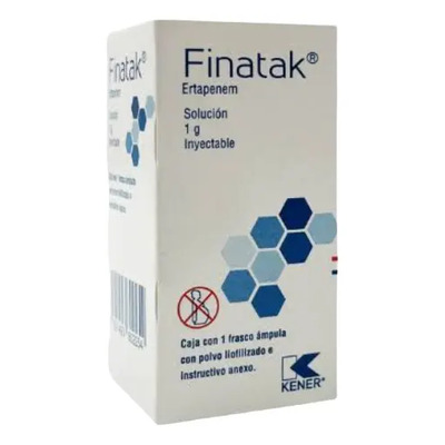 Finatak (ertapenem)solución 1 Gr Inyectable | Meses sin interés