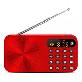 Mini Receptor De Rádio Fm Portátil Fm Com Tela De Led