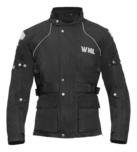 Chamarra Moto Hombre Impermeable Protecciones Touring Wkl