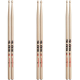 Baquetas Bateria Vic Firth American Classic Hickory 5a 5b 7a Cor Madeira